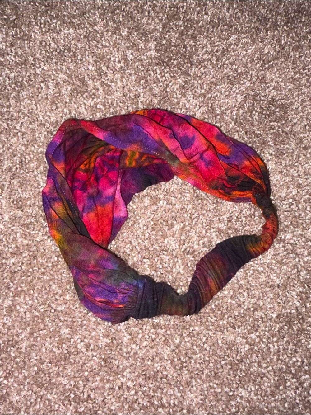 NWOT Vibrant Multicolor Tie Dye Stretch Headband